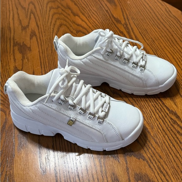 Fila Exchange 2K10 Sneakers White and Silver Men's Size 7.5 - Picture 3 of 9